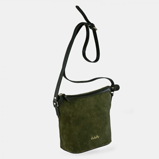Bolso "EL CABALLO" bandolera serraje color verde - Imagen 2